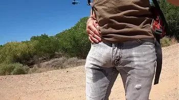 Putting a vibrator in a condom and cumming in public