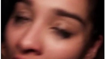 Brunette Teen Shakes Legs in Hard Rough Orgasm