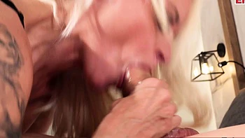 Horny German Blonde Milf Pays For Big Cock Fuck