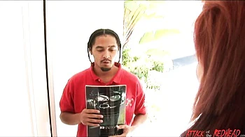 Wet Redhead Girlfriend Gets Rough Blowjob and Anal Fuck