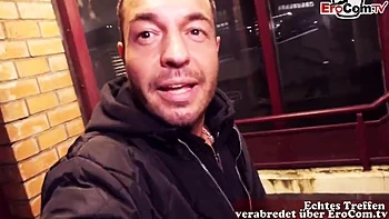 German Fat BBW Slut Picked Up Publicly For Sex