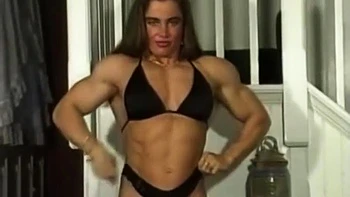 Muscle babe FBB solo session