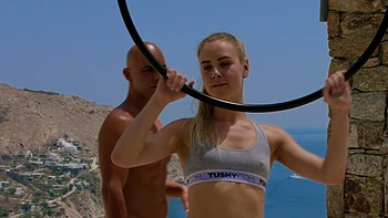 Blond bombshell Alecia Fox teases stud Christian Clay in an explicit romp