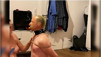 Mistress Gives Sensual Breathplay And Deepthroat Training For Slave In Bondage