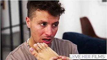 Blonde Nina Heels Gets Amazing Foot Play