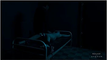 Bound Orgasm - Dyanna - Marcus - On The Bed At Night - Hitachi - Bondage