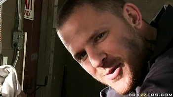 An awesome blonde babe Abbey Brooks nicely rammed by huge dick