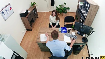 Hot Una Fairy fucks with a guy at the casting in the office setting