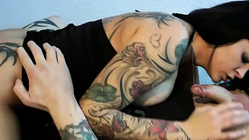 Brunette hardcore blowjob