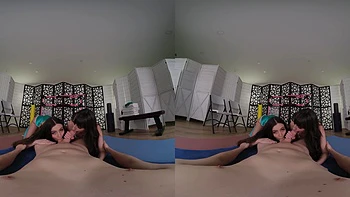 Threesome Yoga Session
