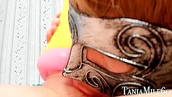 Stepmom Helps Her Stepson To Cum With Fleshlight And Swallows Sperm