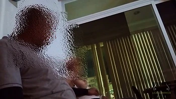 My Roommate Touches My Breasts And Ass, Then I Suck His Juicy Black Cock