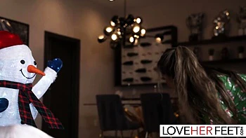 Big tits smut with striking Lucas Frost and Linda Lan from Love Her Feet