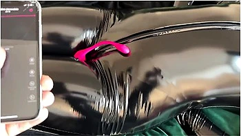 Girl In Latex Catsuit Tied Up And Teased Denial With Vibrator