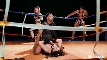 Wild Interracial Boxing Event - Tag Me In - Amalia Davis Takes On Bbc